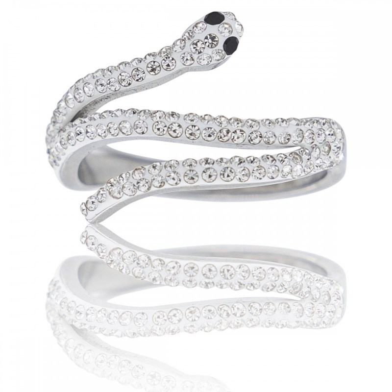 Bague Femme Serpent strass