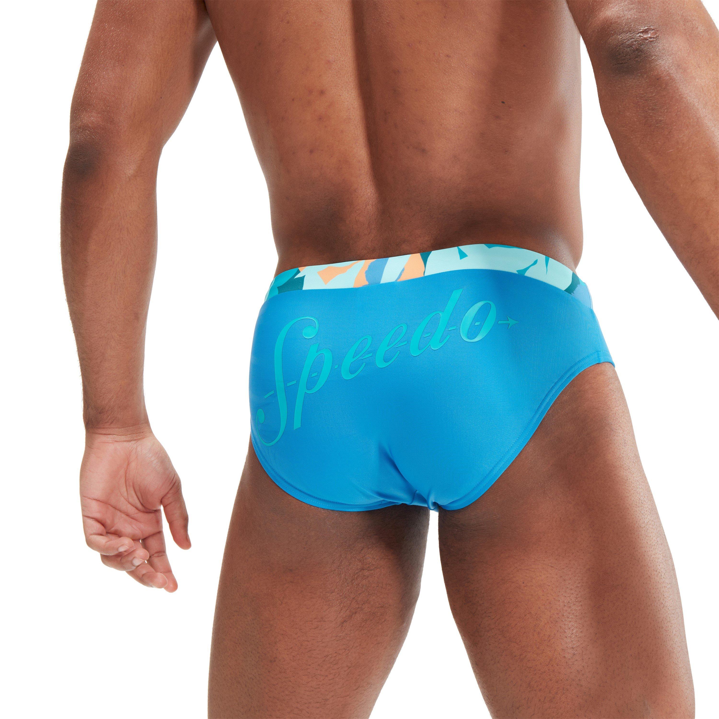 Speedo 7cm Logo Embellished Swim Briefs Mens