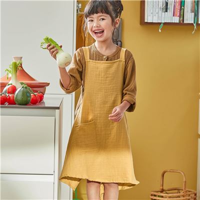 Tablier japonais en gaze de coton pour enfant