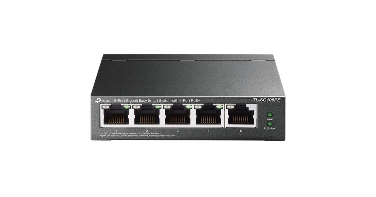 TP-LinkTL-SG105PE switch  (Grijs, PoE)