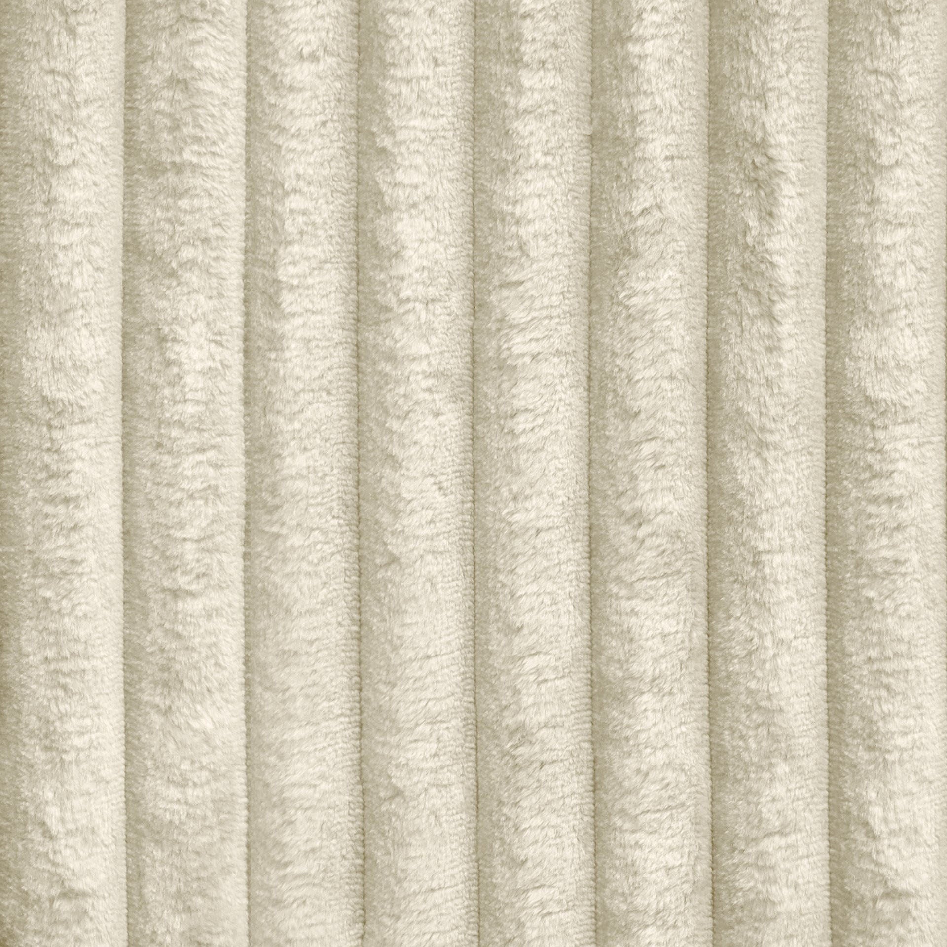 Monet - Hoekbank 4-zits met chaise longue - Fluffy ribstof beige - Links
