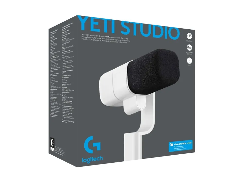 Logitech G Yeti Studio - Mikrofon - hvid