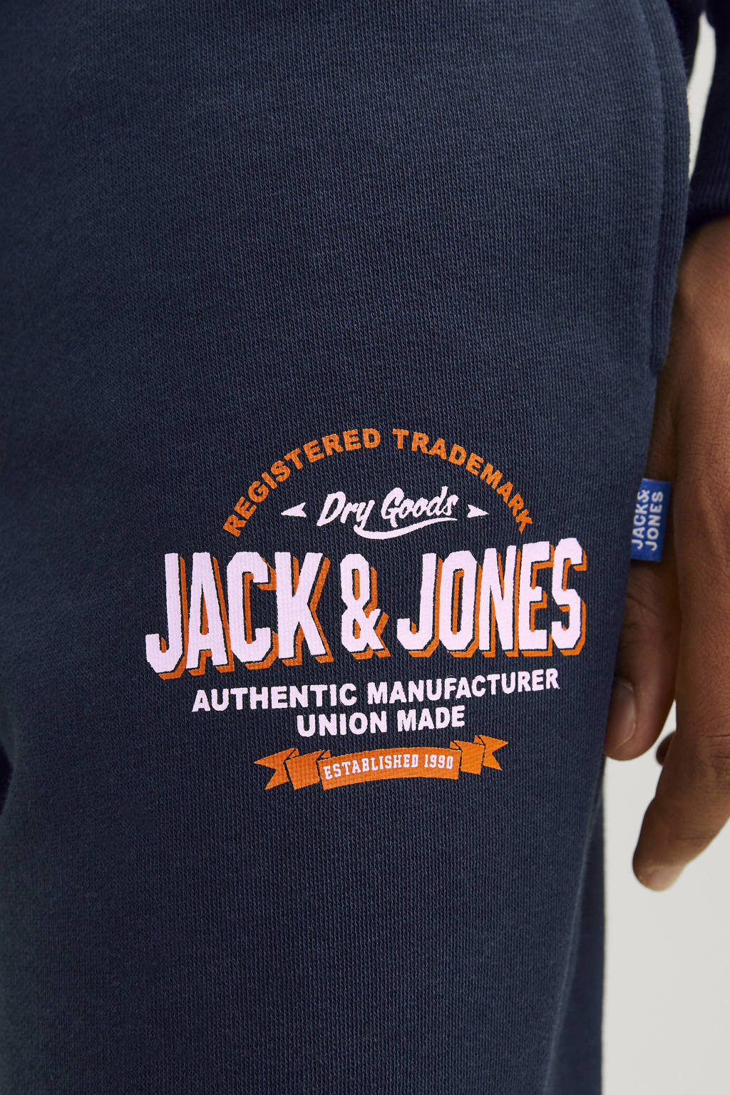 JACK & JONES slim joggingbroek donkerblauw