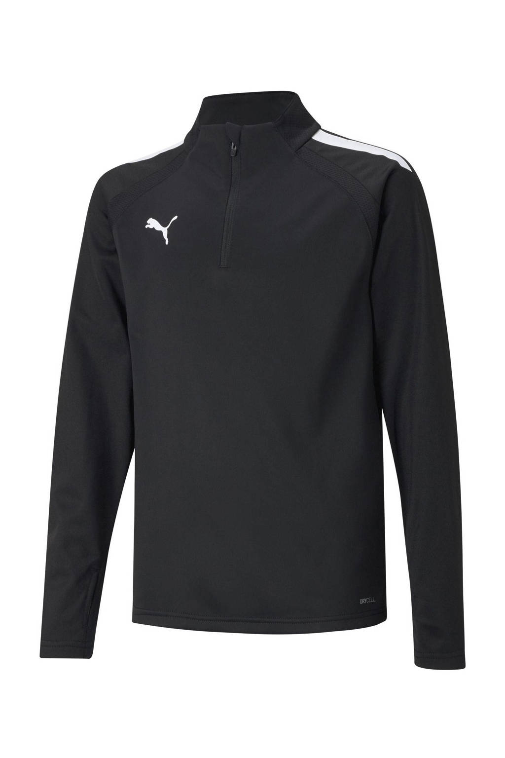 Puma junior voetbalshirt teamLIGA zwart/wit