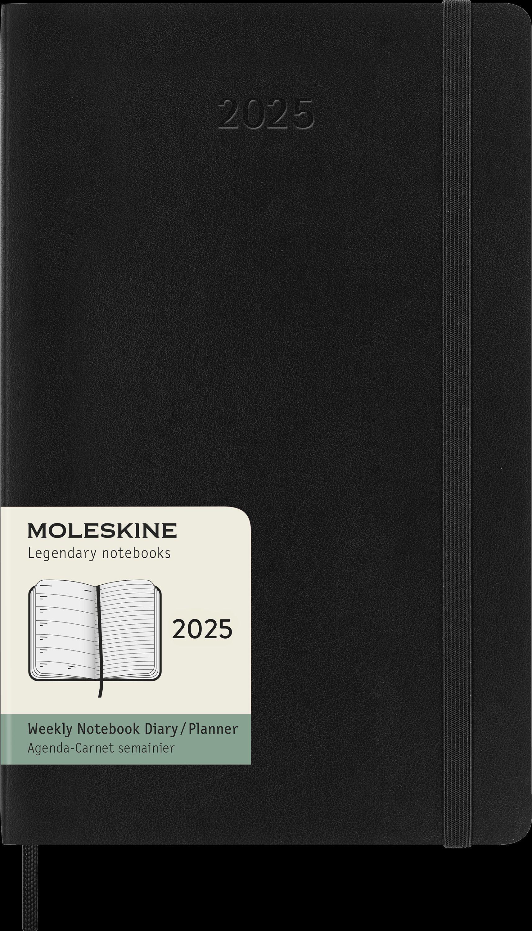 Moleskine 12 Monate Wochen Notizkalender 2025, Large/A5