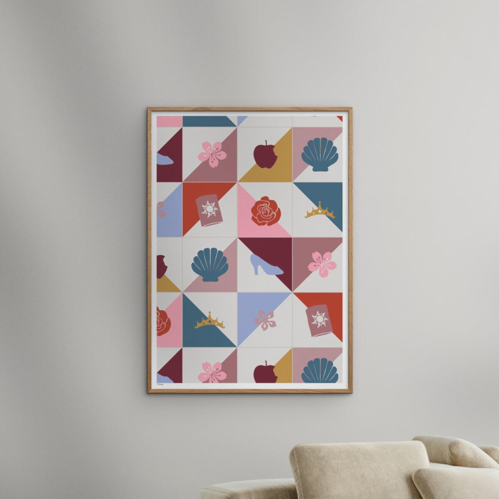 Køb Poster & Frame Disney - Color Princess Items