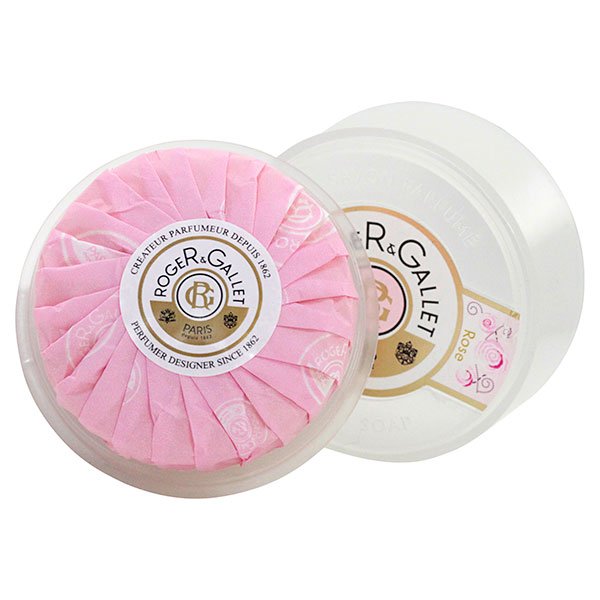 Savon parfumé boîte voyage rose 100g