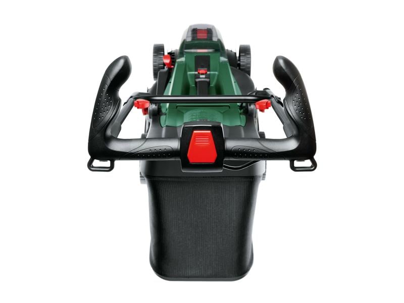 Bosch Akku-Rasenmäher UniversalRotak 2x18V-37-550 Kit (2 x Kraftvolles Mähen und bequeme Grasschnittsammlung für mittelgrosse bis grössere Rasenflächen