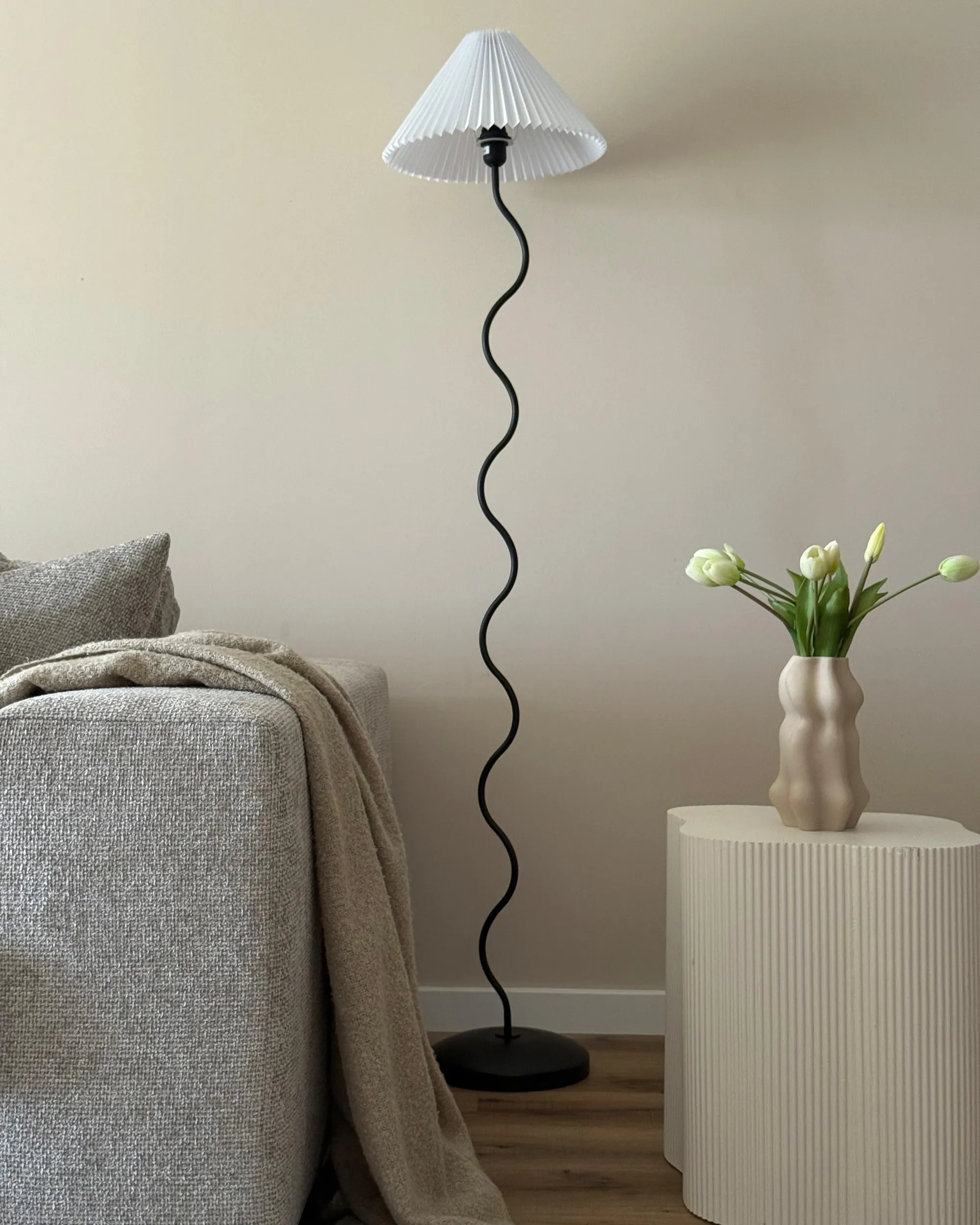 Staande lamp JIKAWO Metaal Zwart