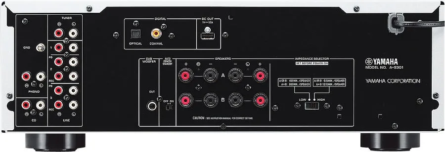 Yamaha A-S301 Silver Amplis hi-fi stéréo