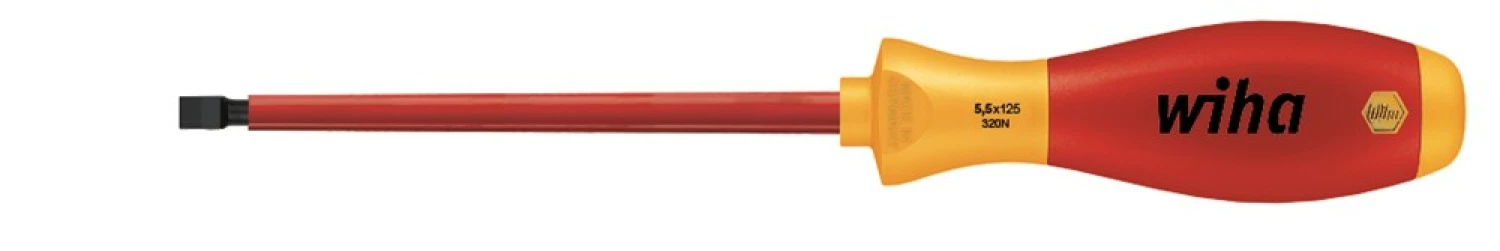 Wiha 320N SoftFinish electric VDE Schroevendraaier - Sleuf - 2,5 x 75mm
