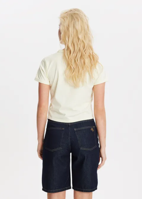 T-shirt met print limon geel (GEE.L)