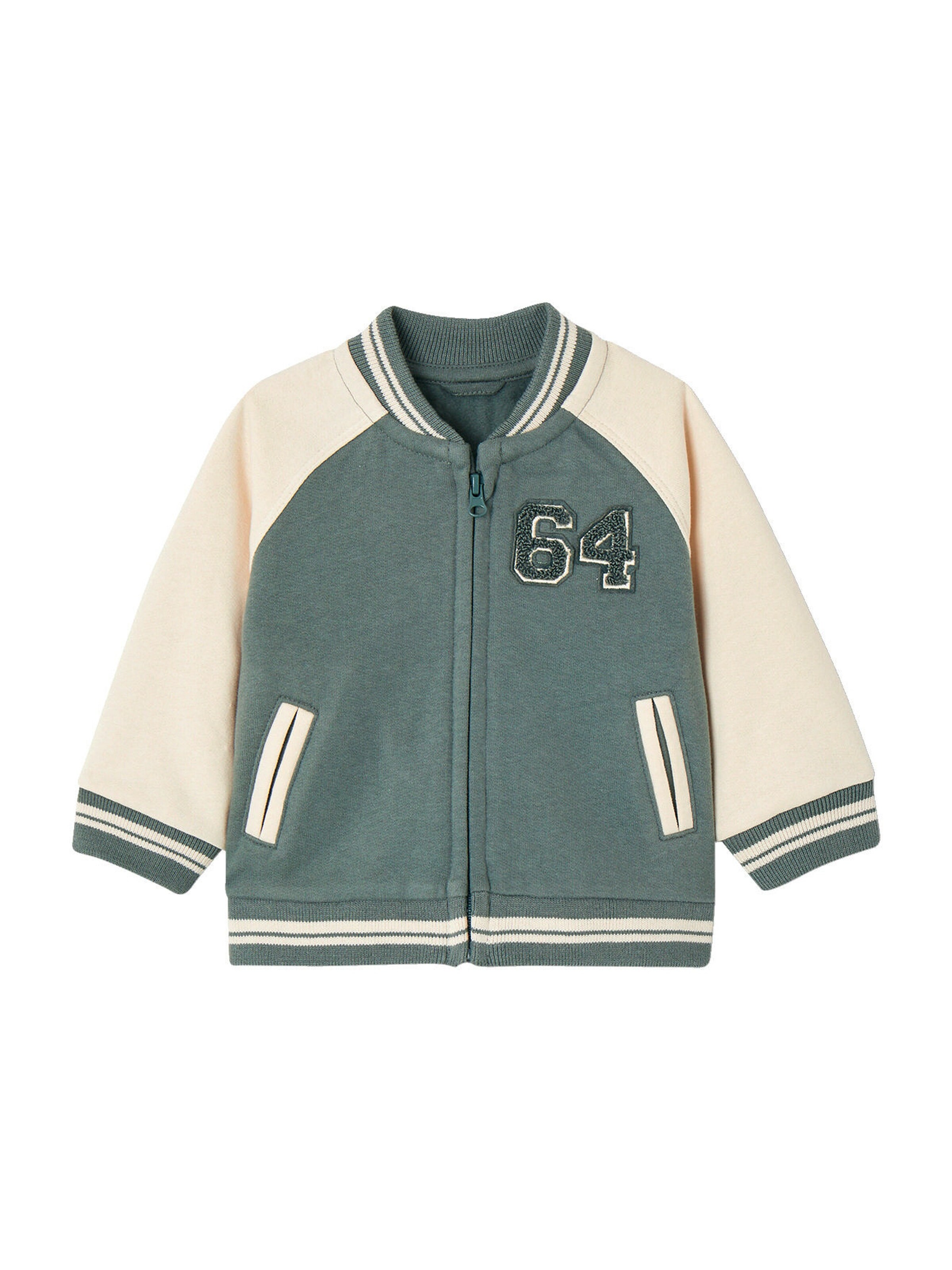 Vertbaudet Baby Sweatjacke grün