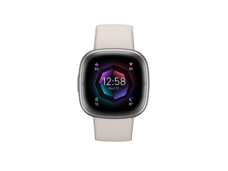 Fitbit Sense 2 Smartwatch Beige/Silber GPS-Sportuhr