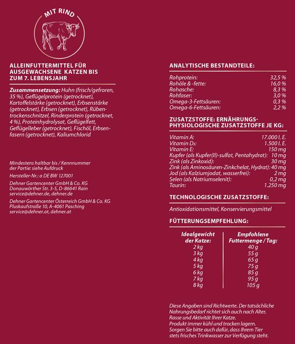 Dehner Premium Trockenfutter für Katzen Adult