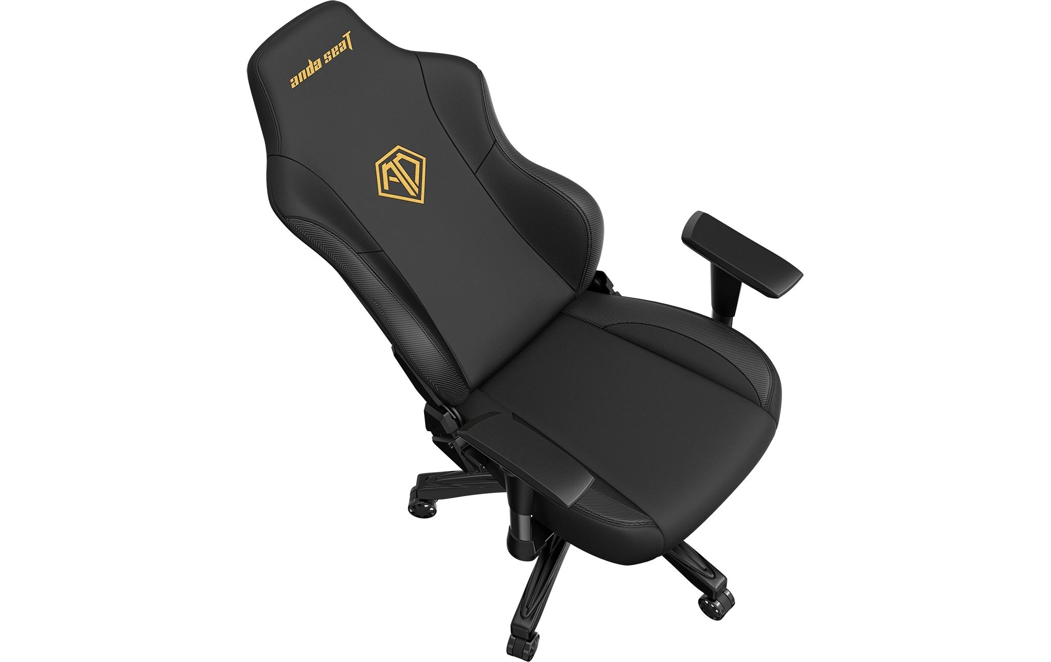 Gaming-Stuhl Phantom 3 Schwarz<br>Gaming-Stuhl aus Kunstleder und mit einer Belastbarkeit von bis zu 100 kg