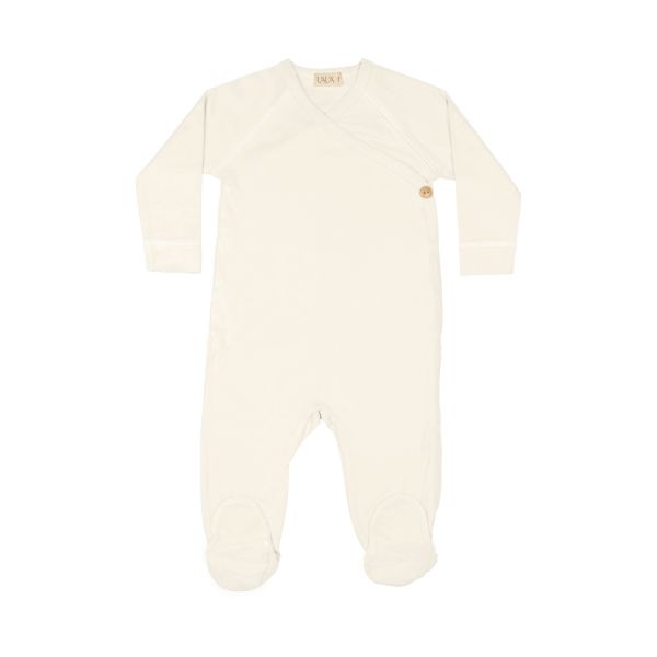 UAUA Kimono Met Voetjes Crema 3-6 Mnd