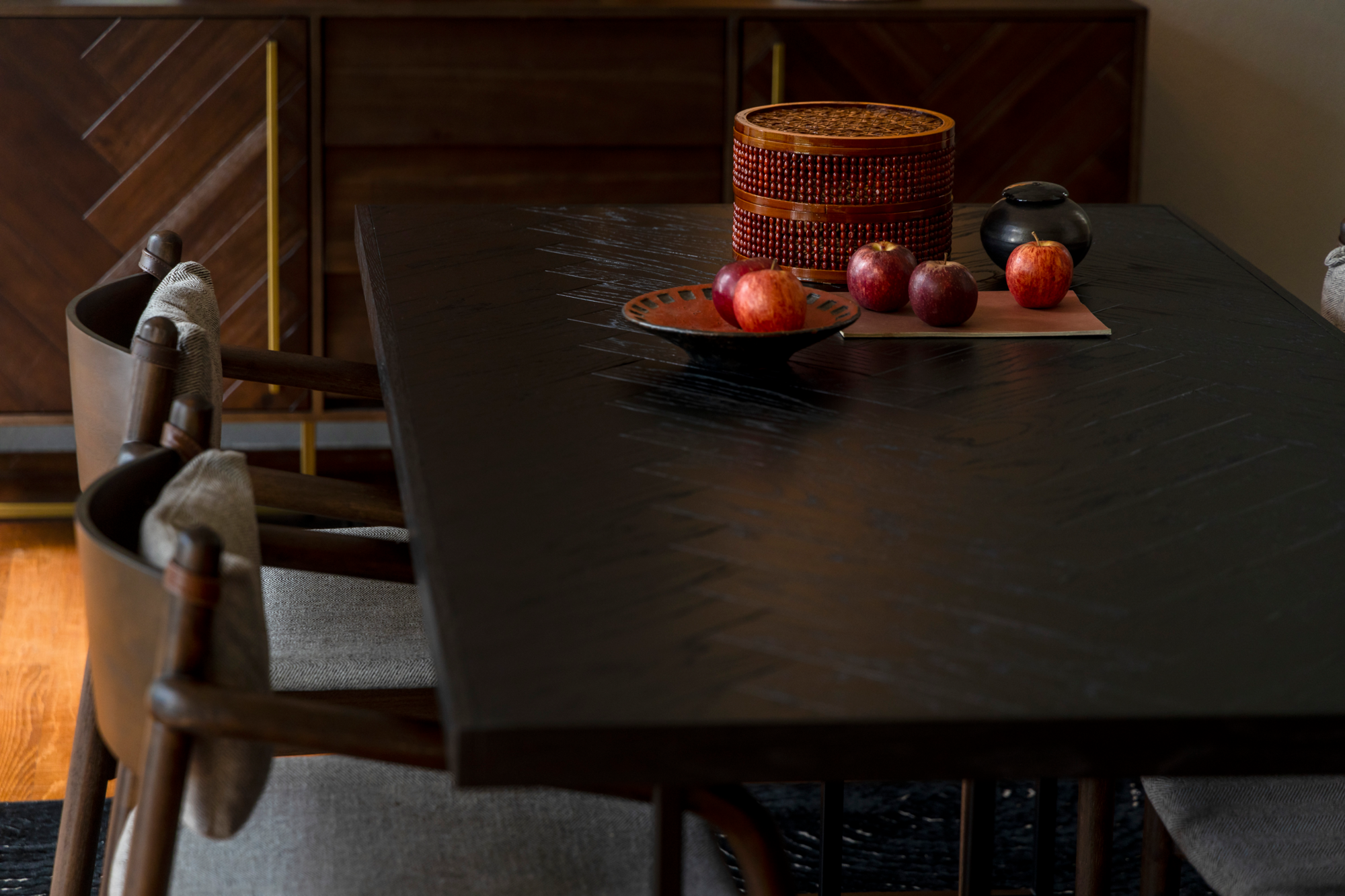 Eettafel Class zwart 180 x 90 cm
