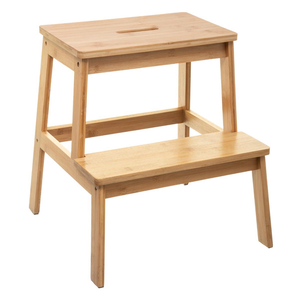 MARCHEPIED BAMBOU 2 MARCHES
