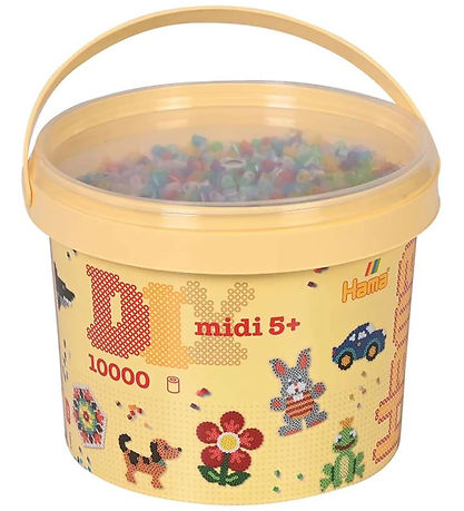 Hama Midi Perlen - 10.000 st. - 53 Transparent Mix