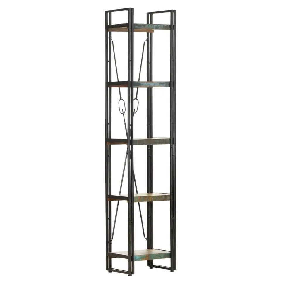 vidaXL - Boekenkast met 5 schappen - Multikleur - Hout - 40 x 30 x 180 cm