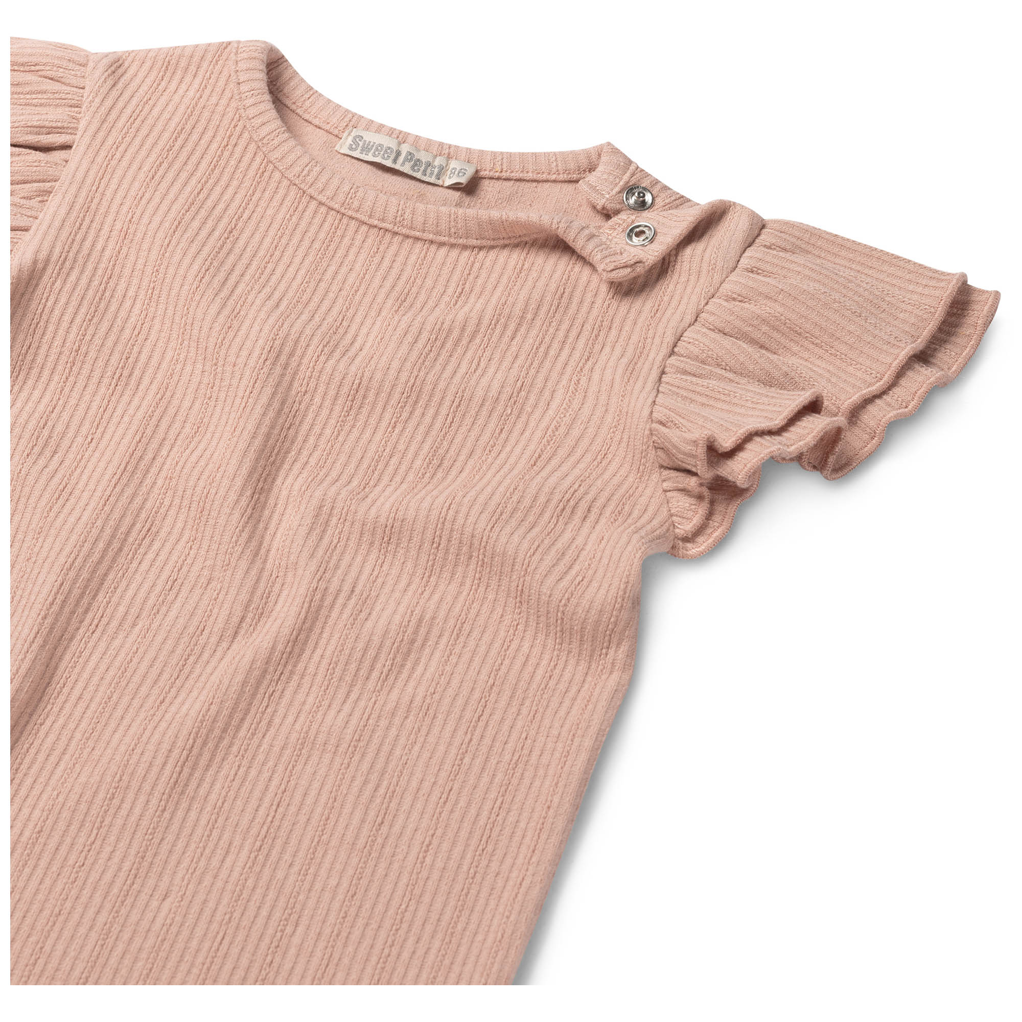 Sweet petit baby T-shirt Meave korte mouwen effen beige