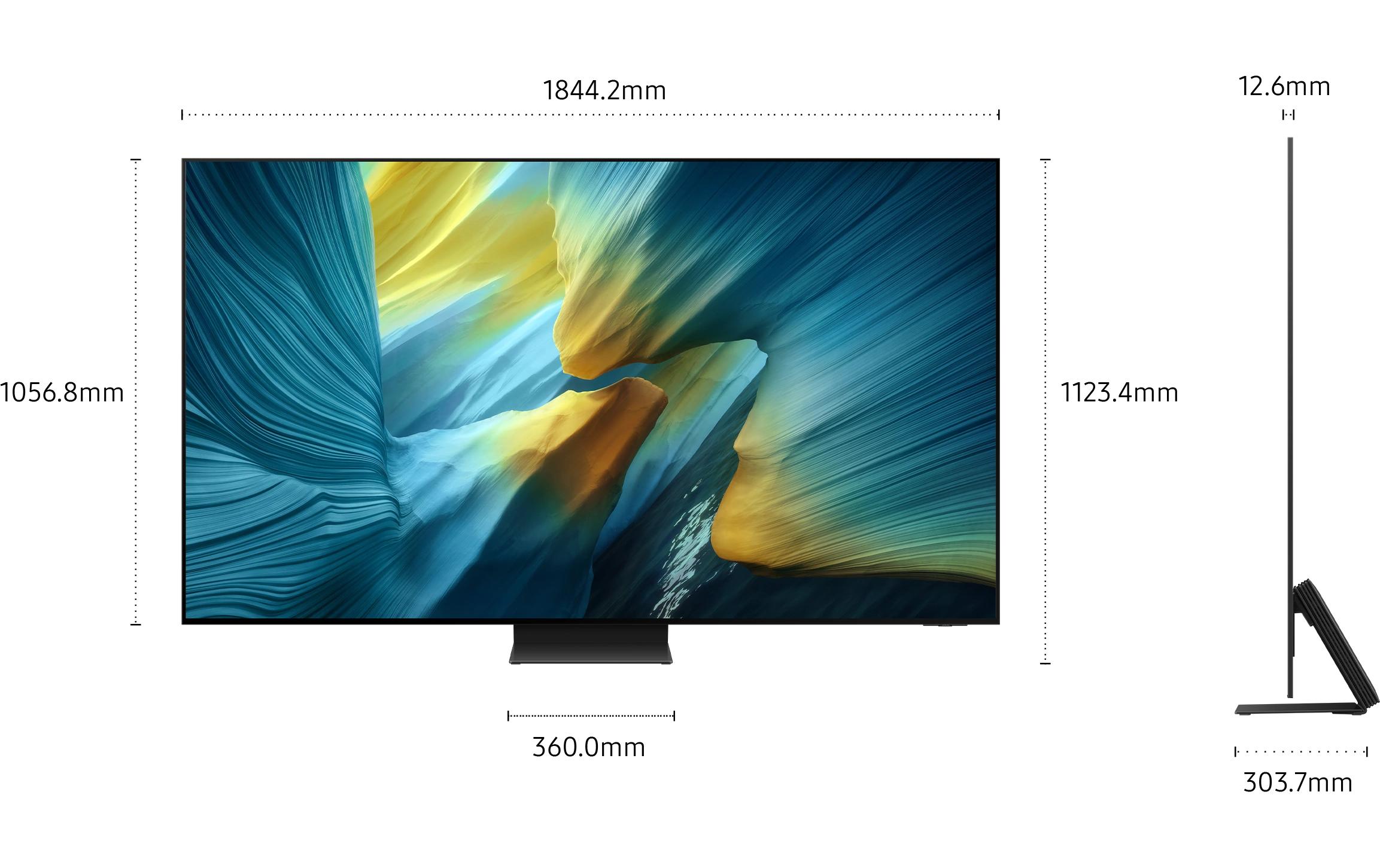 TV QE83S95F 83'' S95F OLED 4K AI TV, 2025<br>120 Hz (Up to 165 Hz), 4K (3.840 x 2.160), NQ4 AI Gen3 Processor, 70W 4.2.2CH