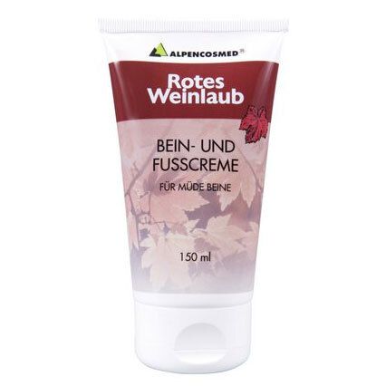ALPENCOSMED® Rotes Weinlaub Bein- und Fußcreme