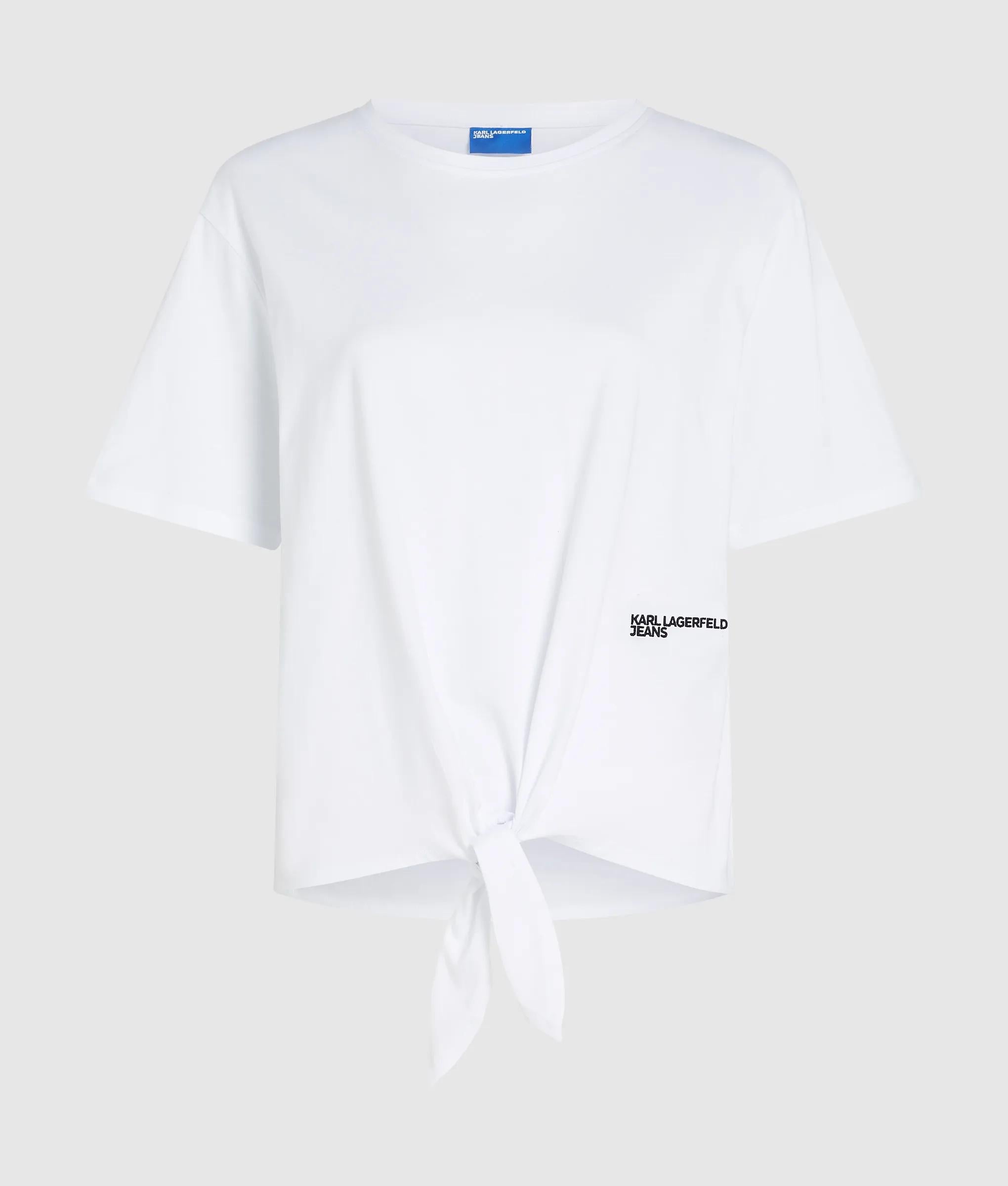 T-shirt met normale pasvorm en strikdetail