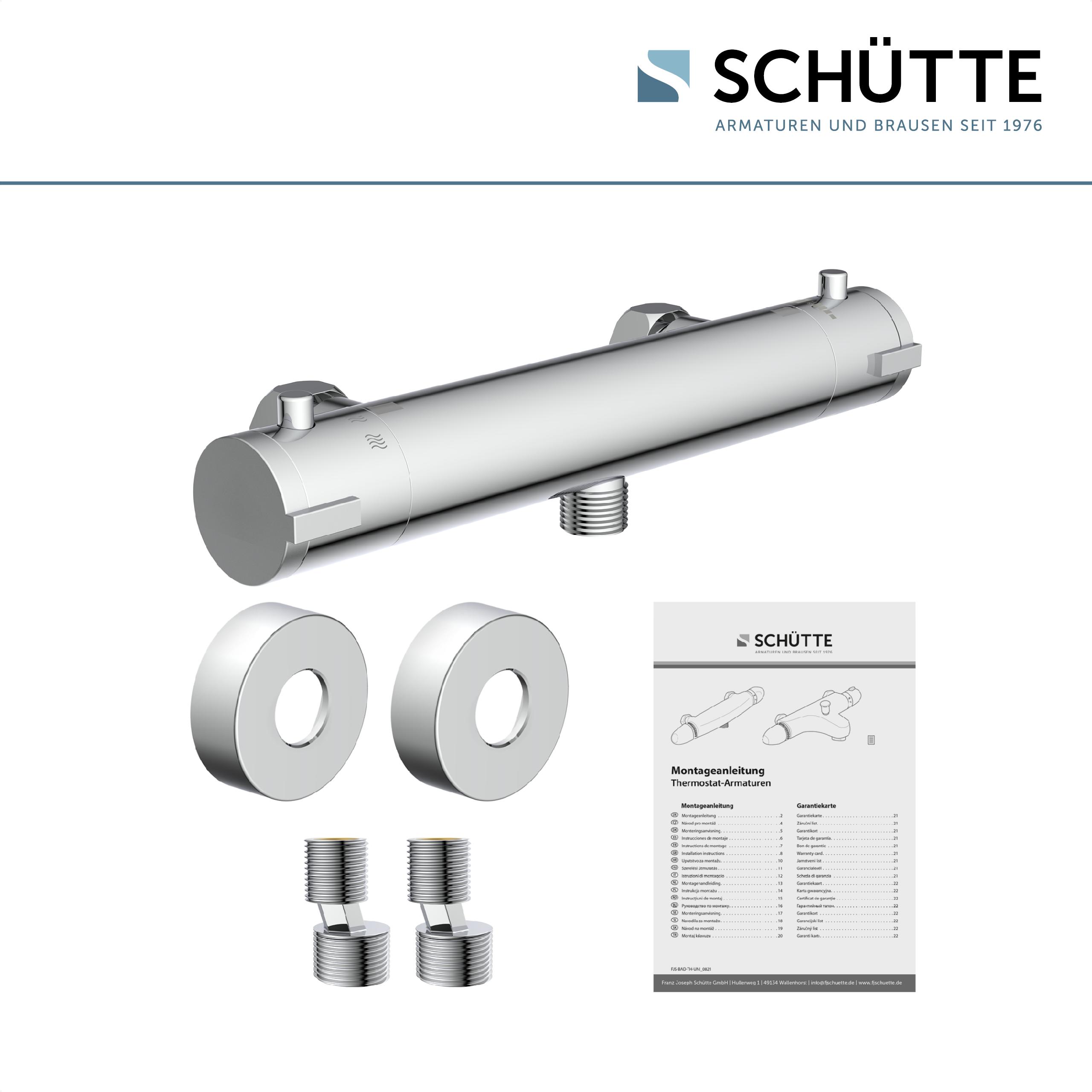 SCHÜTTE Duscharmatur LONDON mit Thermostat, Chrom