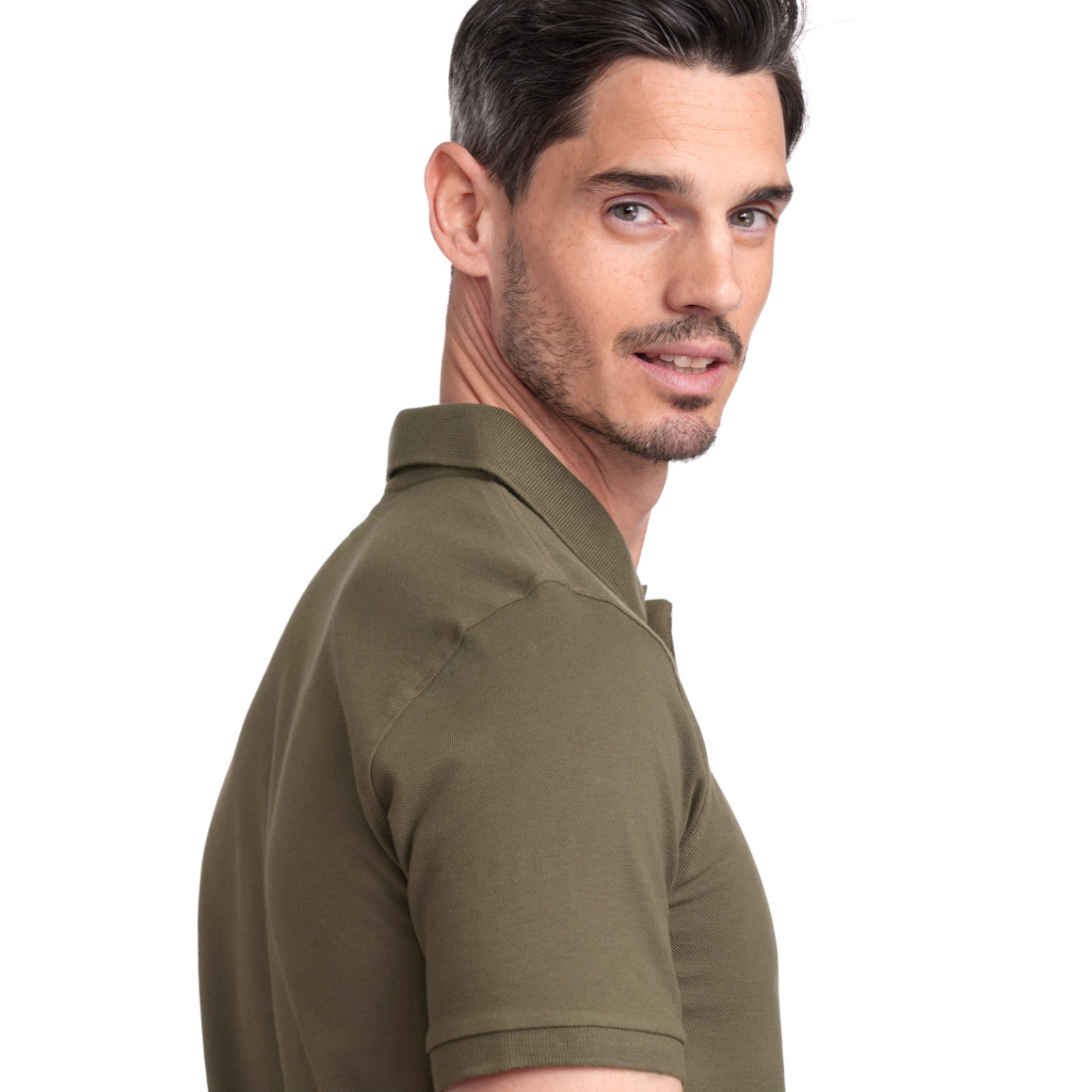 VanVaan Herren Poloshirt in Piqué-Qualität dunkelgrün