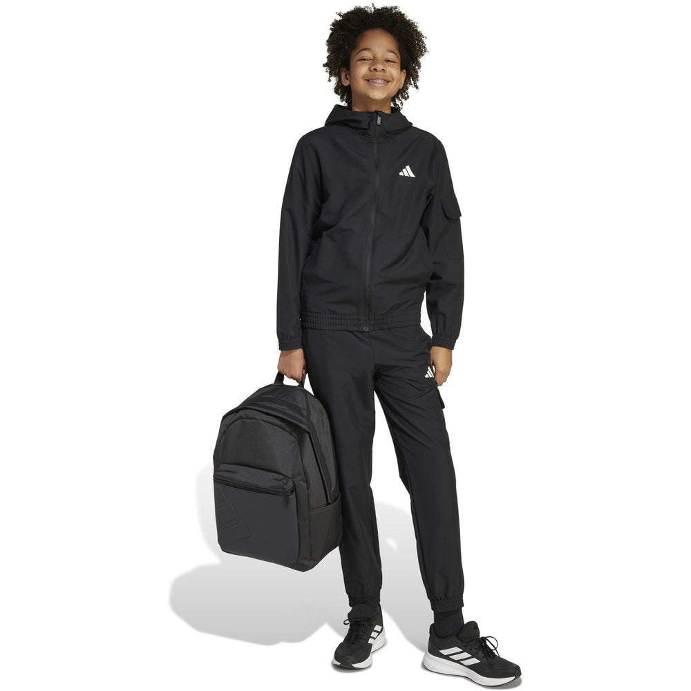 Køb adidas Originals Black/White J Wv Cargo Tracksuit