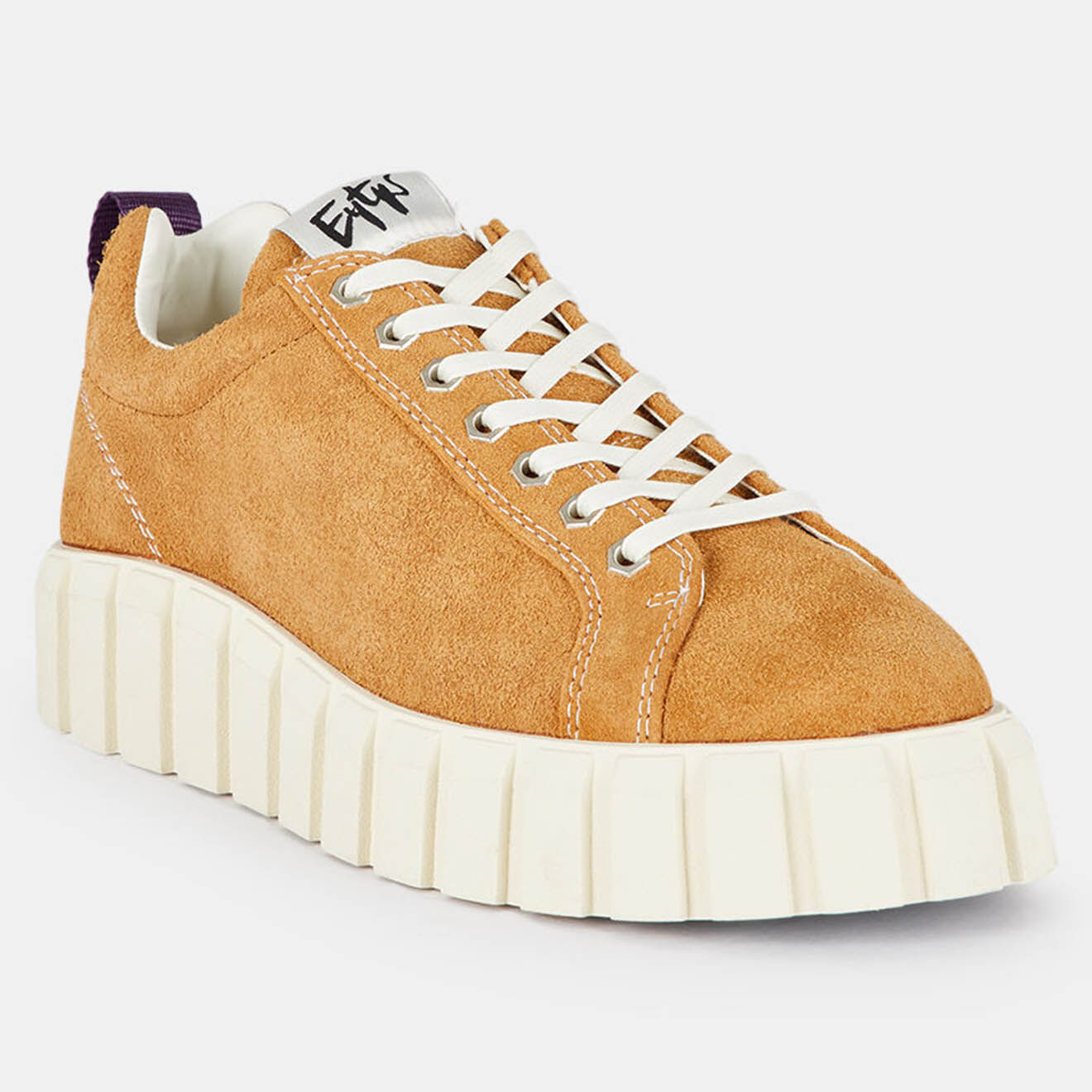 Eytys Sneakers en Velours de Cuir Odessa camel