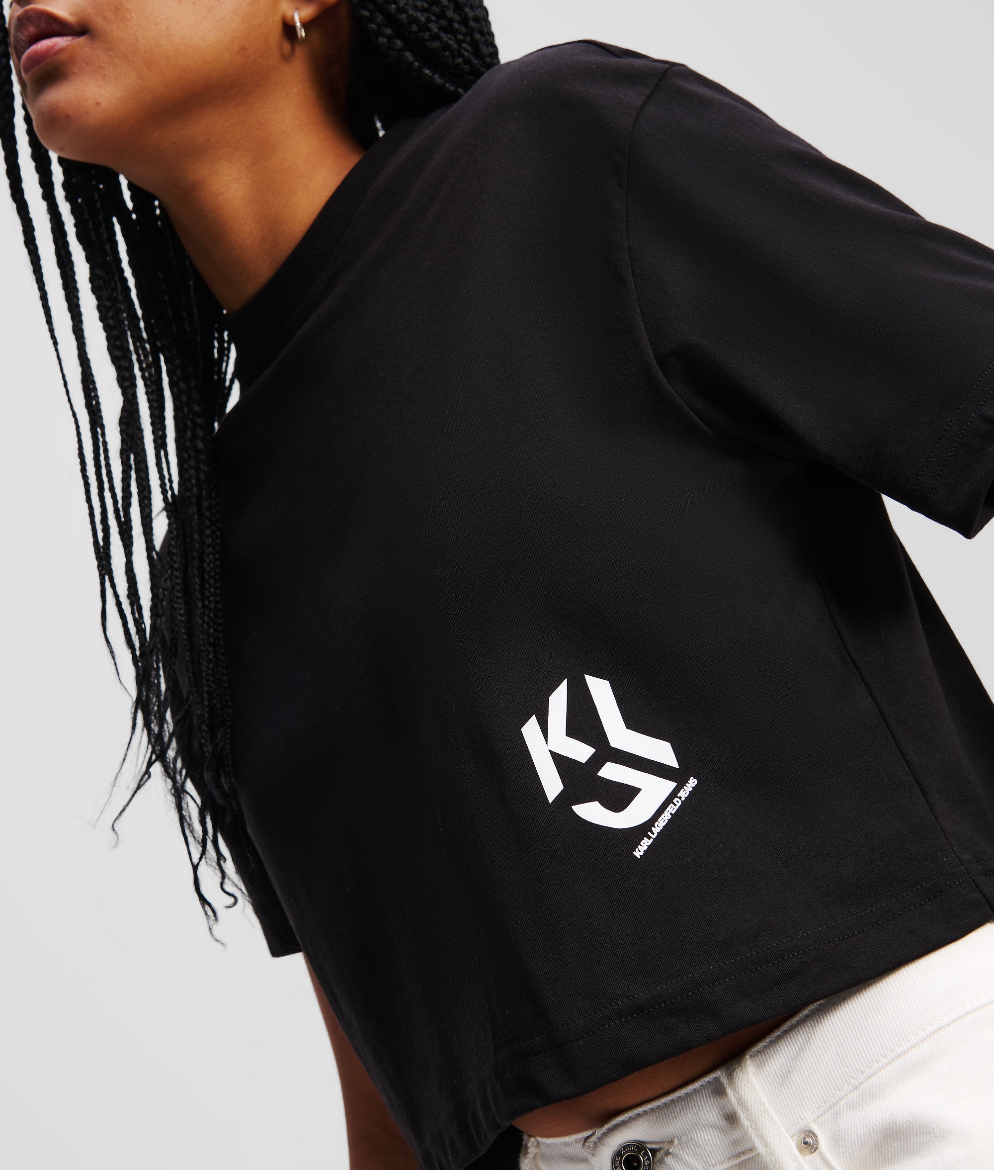 MONOGRAM CROPPED T-SHIRT