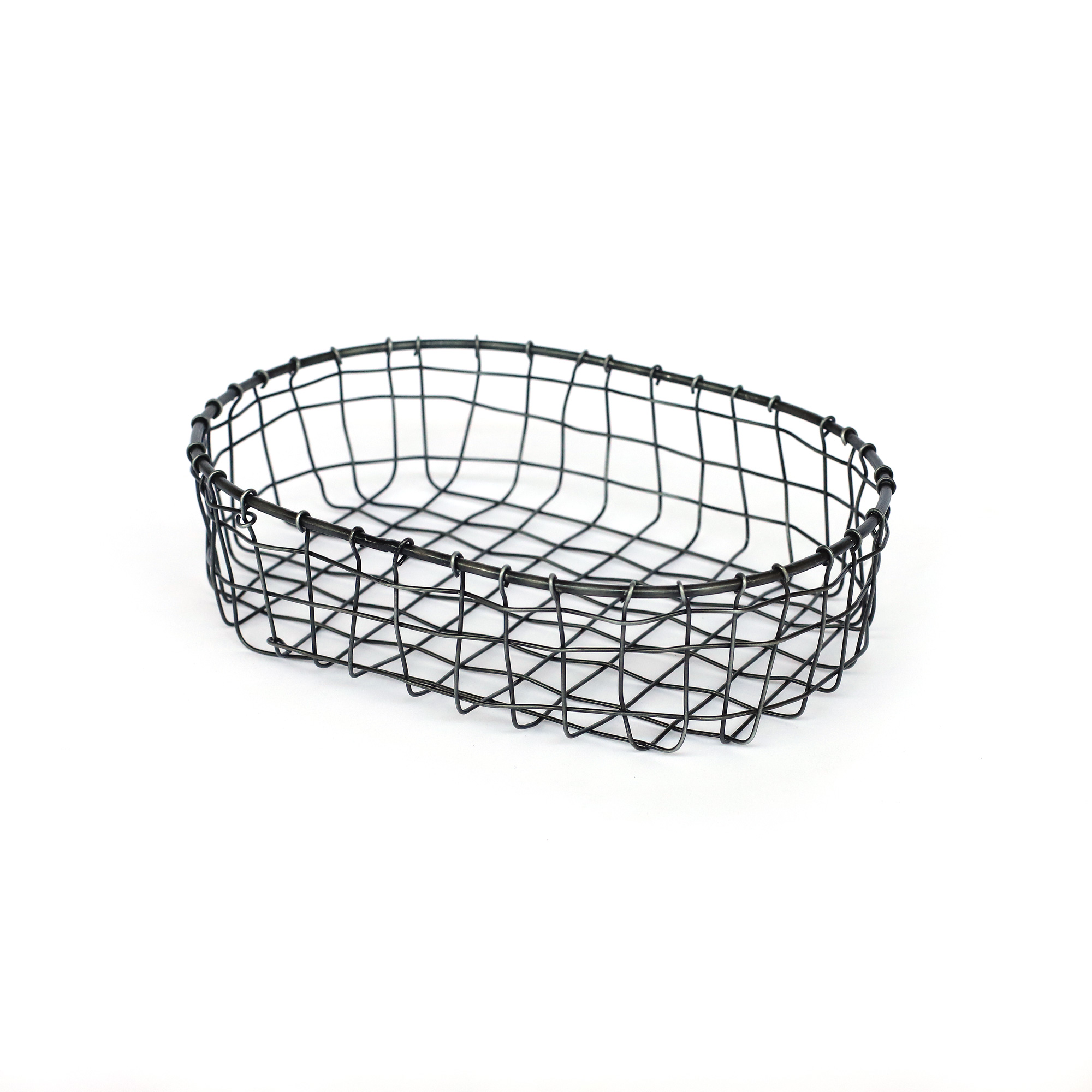 3er-Set Drahtkörbe oval von fischer's lagerhaus