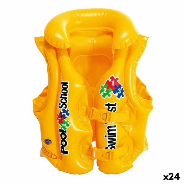 Oppblåsbar redningsvest Intex 50 x 47 x 40 cm (24 enheter)