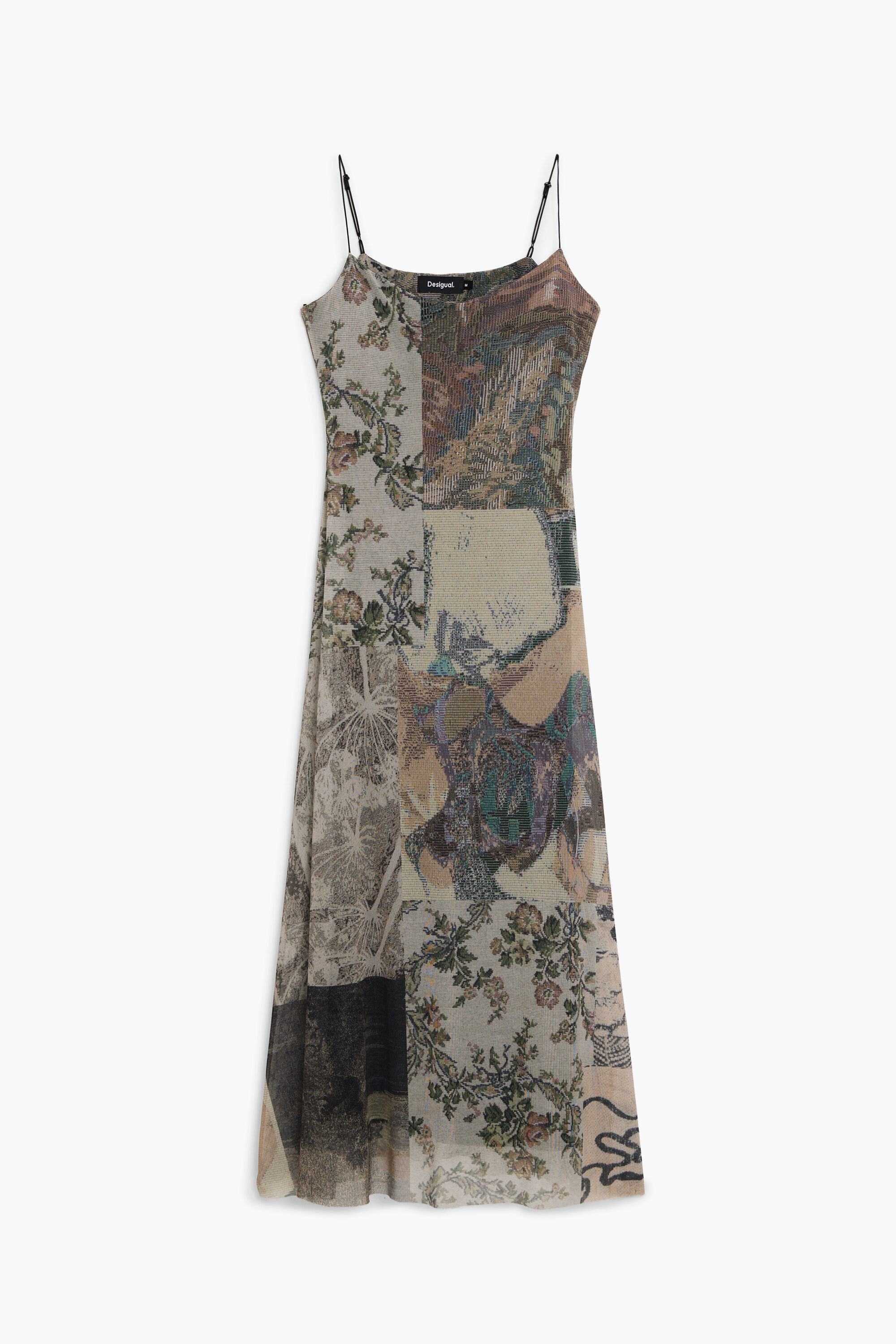 Vestido de tule estampado