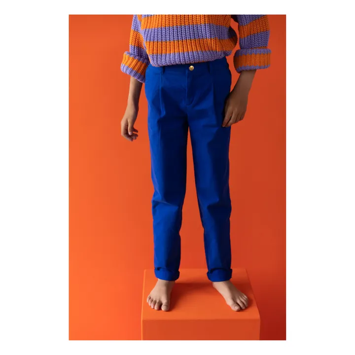 Yuki Pantalon Chino Coton Bio | Bleu