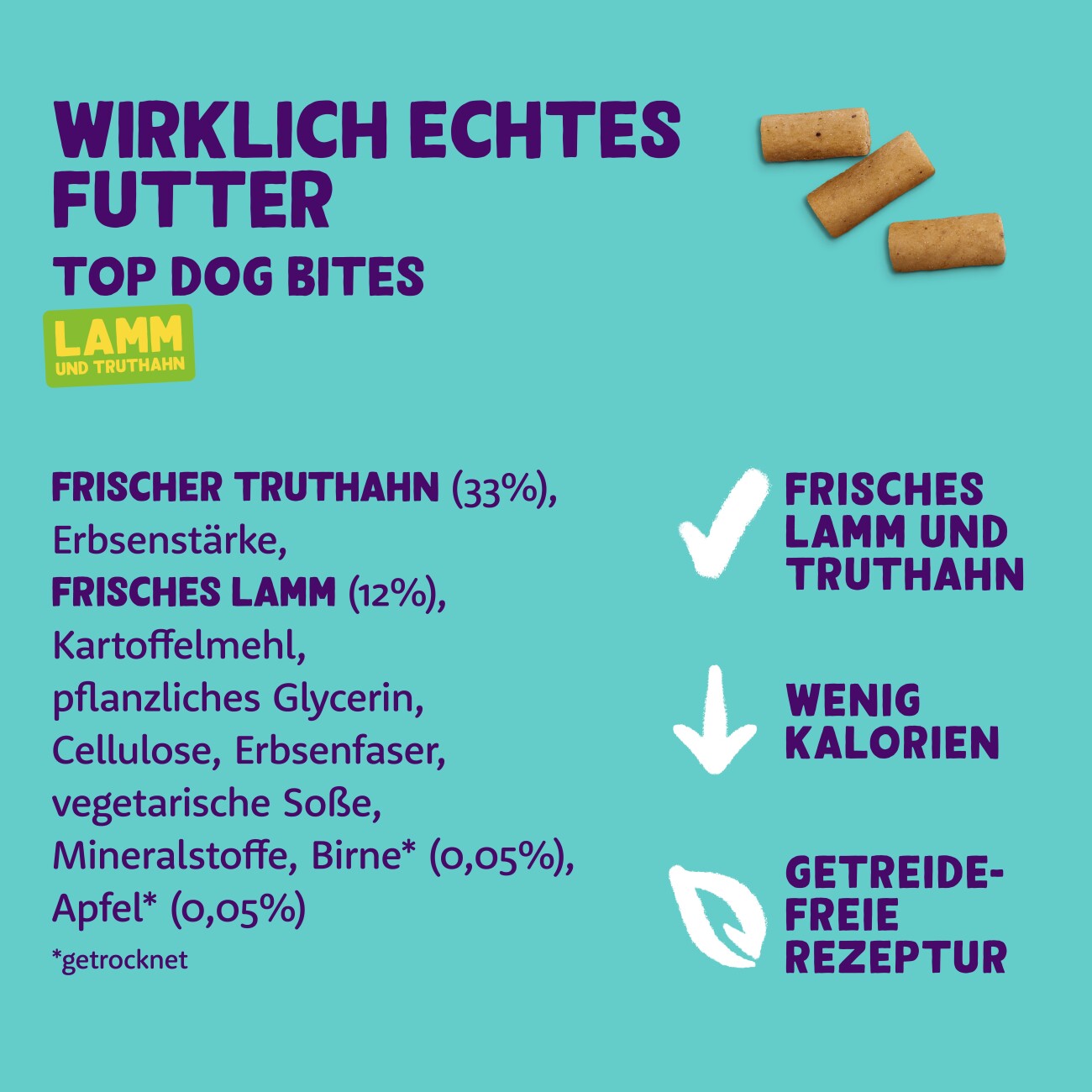 Edgard & Cooper Große Bites Truthahn und Lamm 50 g