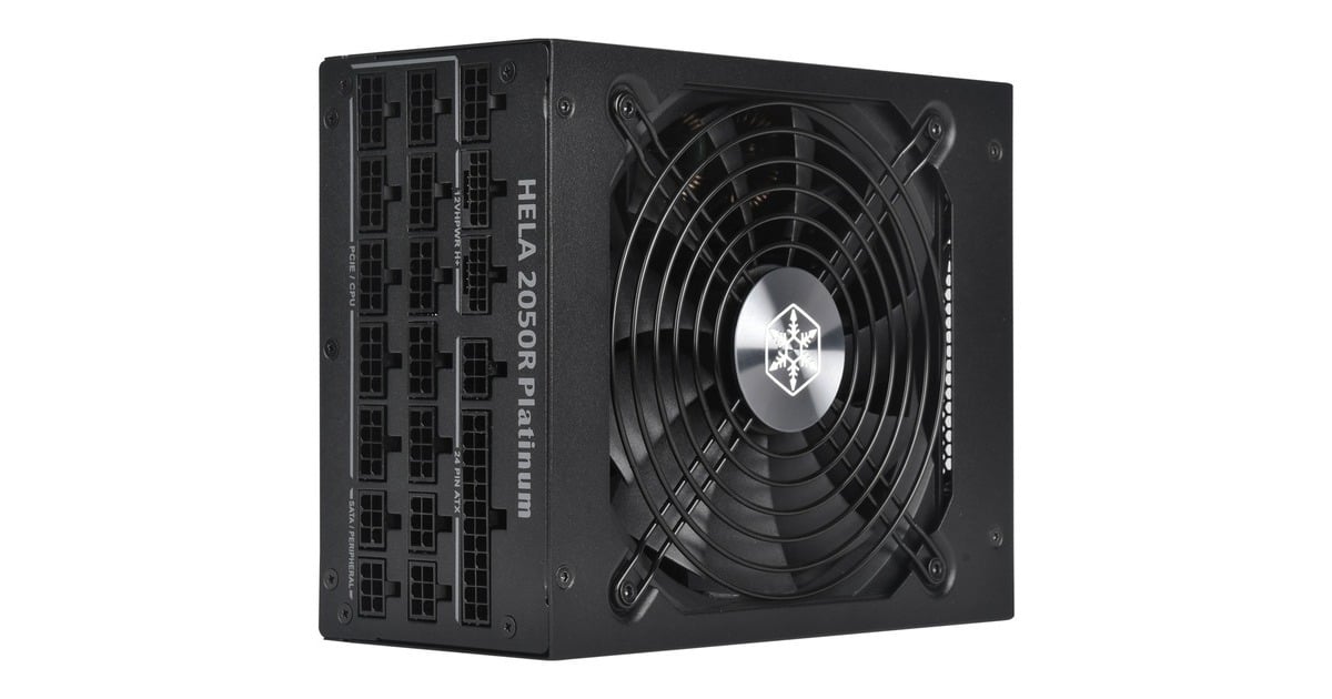 SilverStoneHELA 2050R Platinum, modulaire 2050 watt voeding   (Zwart, 14x PCIe)