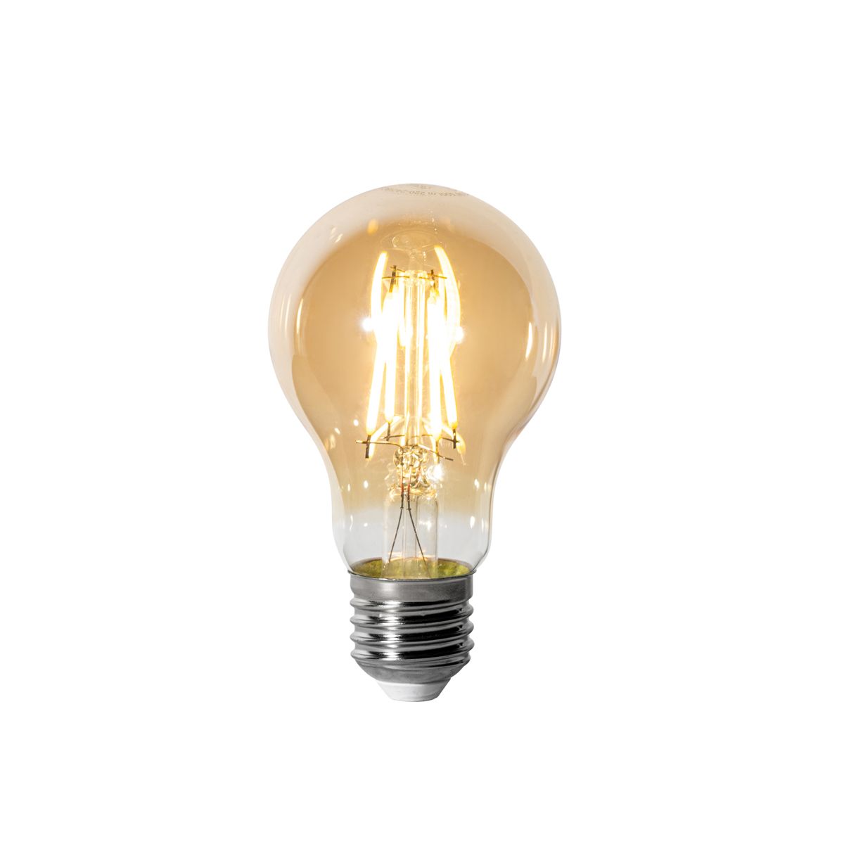 E27 dimbare LED lamp A60 goud 5W 500 lm 2700K