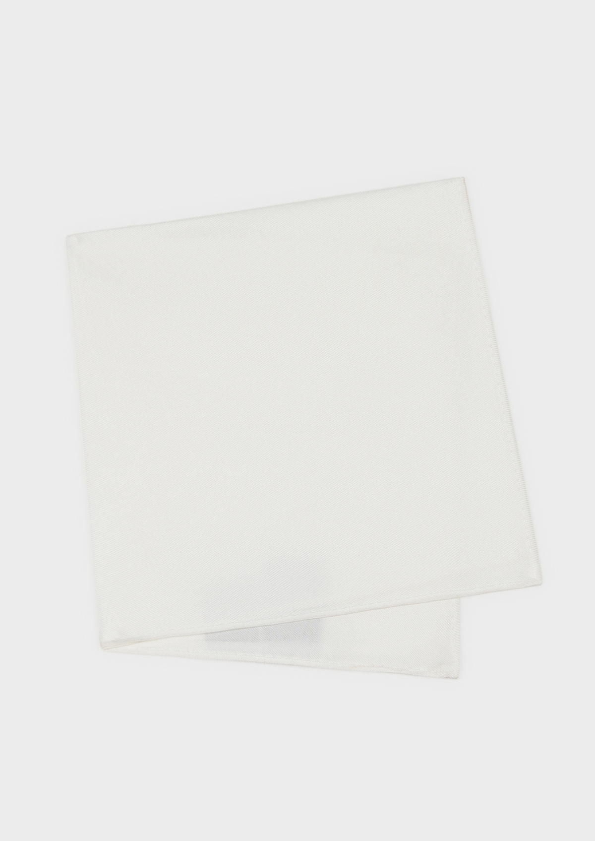 Pochette en soie unie blanche
