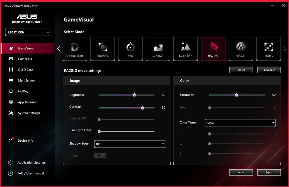 Asus ROG Swift OLED PG27UCDM Écrans gaming