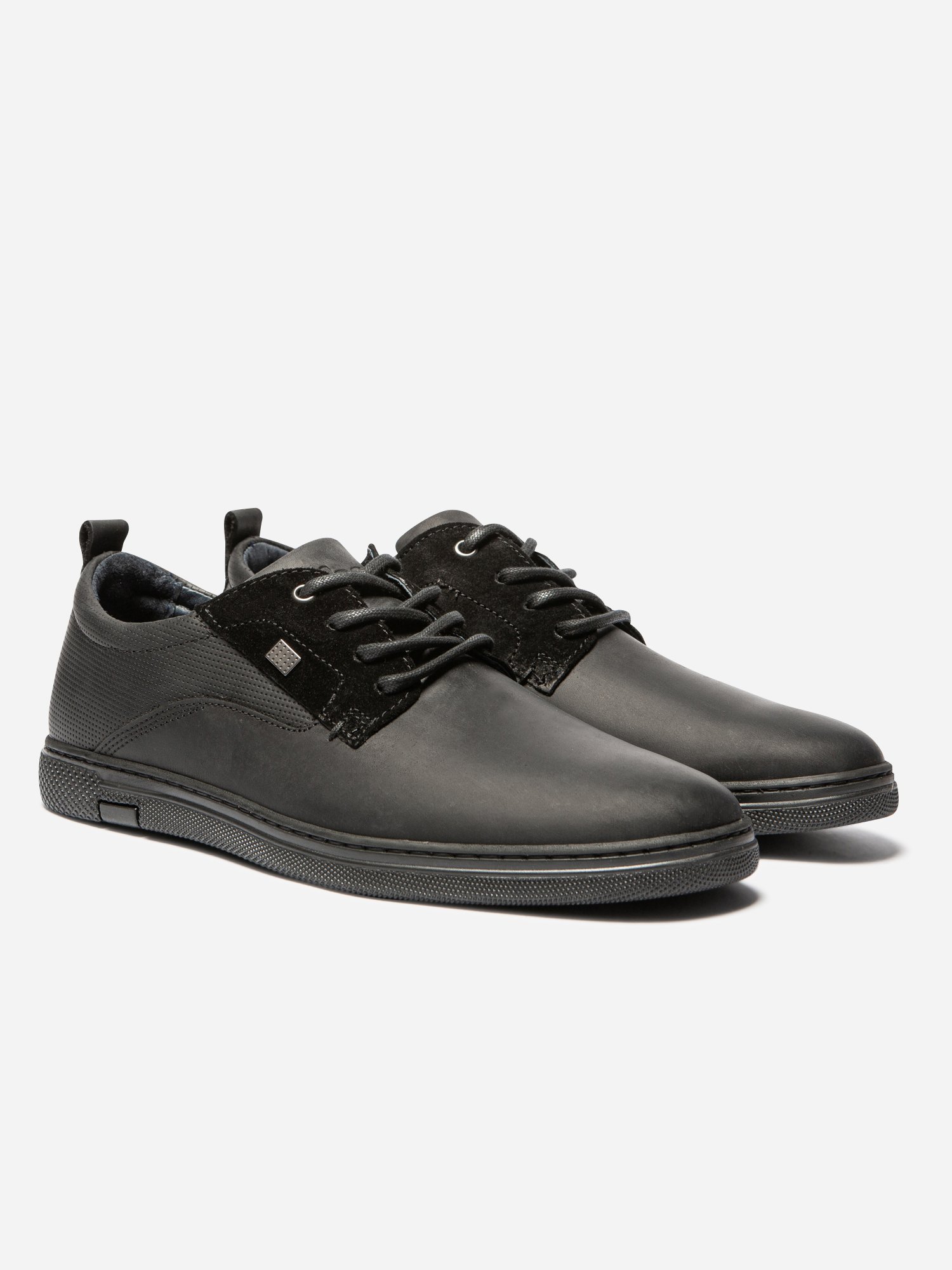 Derbies Homme En Cuir Noir