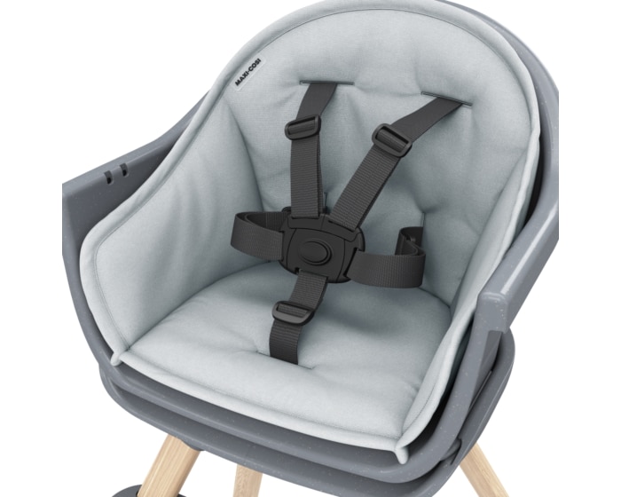 Moa 8-in-1 Hochstuhl 6 M - 5 Y   0 - 20 kg    8 verschiedene Möglichkeiten |    Stilvolles, langlebiges Design |    Leicht abzuwischen und zu reinigen |    Einfach zu installieren und anzupassen |
