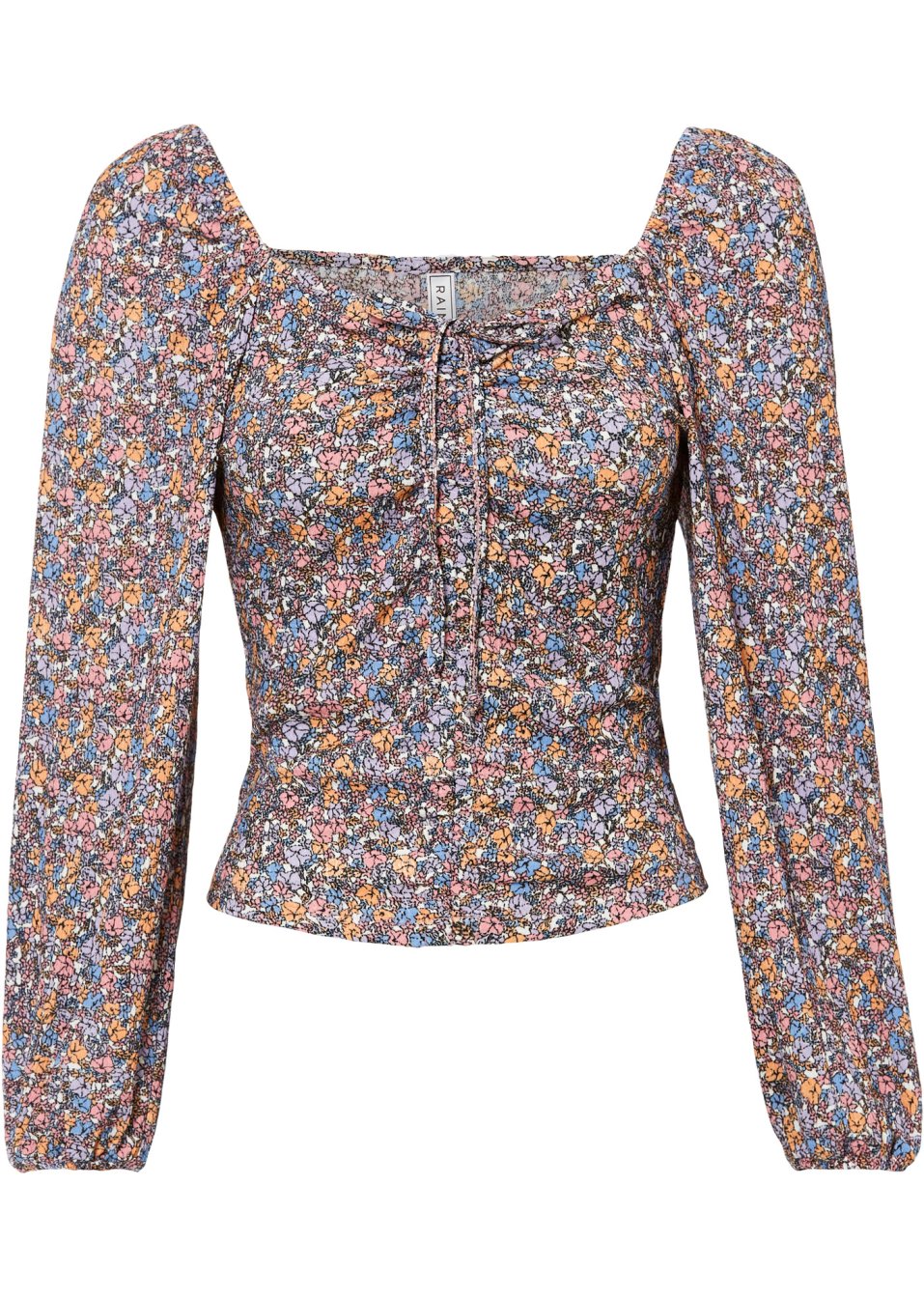 T-shirt imprimé avec fronces