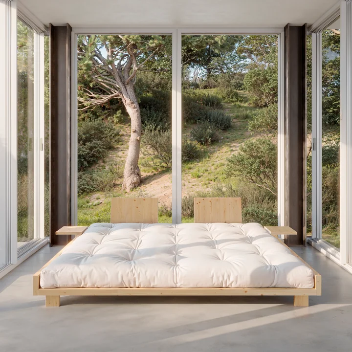 Karup Design - Social Bett, 140 x 200 cm, Kiefer klar