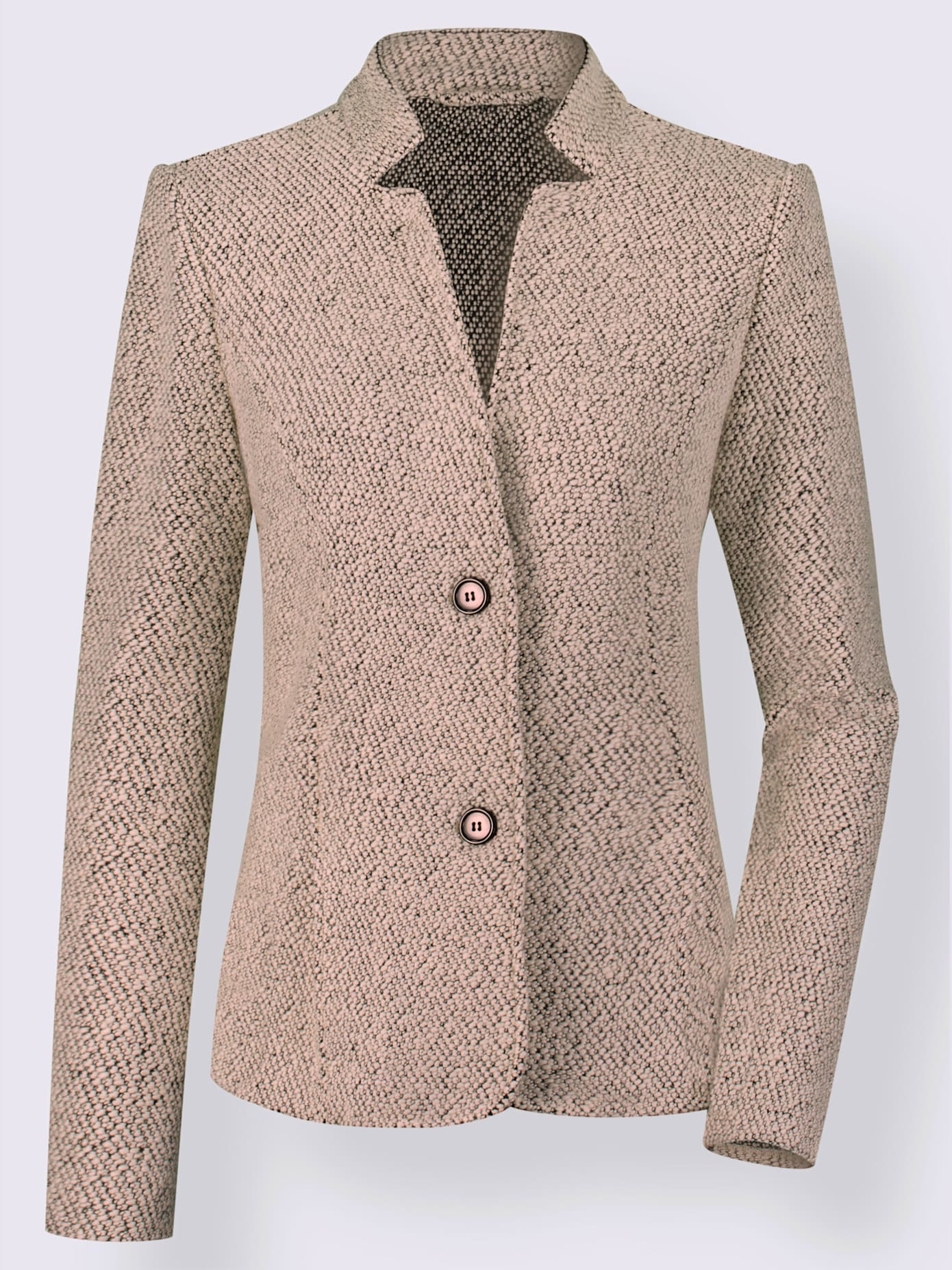 Blazer doux au col montant