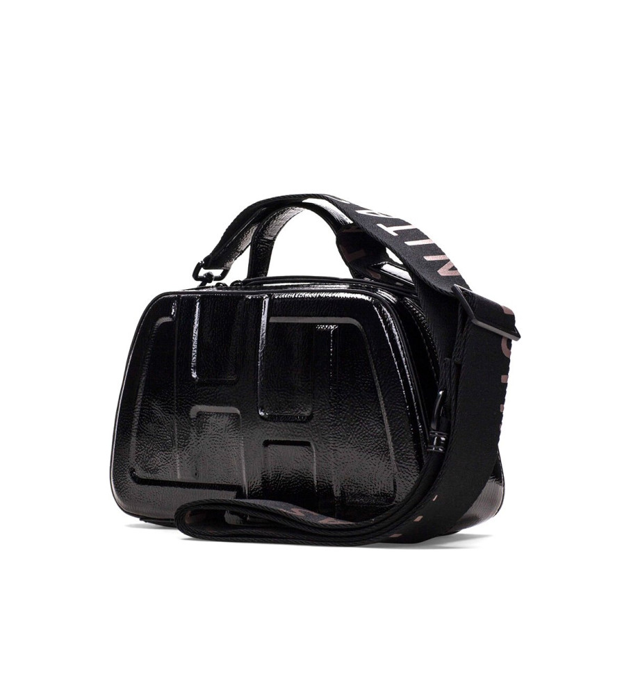 Bolsa de ombro Hispanitas com logotipo preto