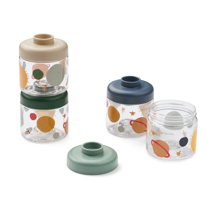 LIEWOOD - Dominique Snack Box, Universe / classic navy (4er-Set)
